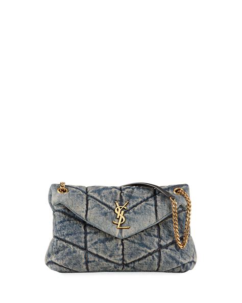 blue jean ysl purse|small black YSL purse.